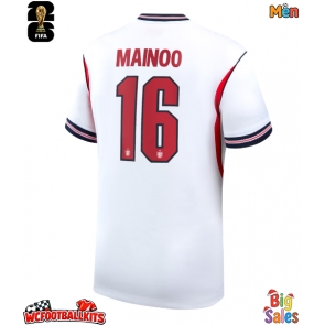 England Kobbie Mainoo #16 Replica Home Stadium Shirt World Cup 2026 Short Sleeve